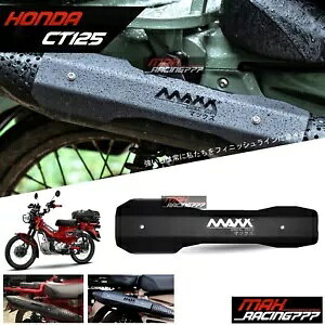 �J�o�[ �G�L�]�[�X�g�K�[�h �u���b�N �q�[�g�V�[���h �p�C�v �z���_ �g���C��125 CT125 �n���^�[ 2020-2024 COVER EXHAUST GUARD BLACK HEAT SHIELD PIPE HONDA TRAIL125 CT125 HUNTER 2020-2024 �y���s�A���i�z