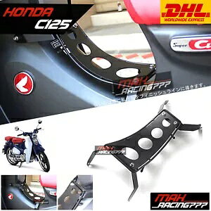 Z^[bNוbNbOV[hK[hubNz_ C125 X[p[Ju 18-22 CENTER RACK LUGGAGE RACK LEGSHIELD GUARD BLACK FOR HONDA C125 SUPER CUB 18-22