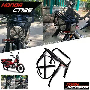 MotionJ �w�b�h���C�g�K�[�h�t�����g���b�N�z���_ CT125 �g���C�� 125 �n���^�[ 20-24 �ɓK�� MotionJ Headlight Guard Front Rack Fit For Honda CT125 Trail 125 Hunter 20-24 �y���s�A���i�z