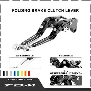 \Ȋg CNC ܂肽݃u[LNb`o[tBbg}n TDM 900 TDM900 12-14 Adjustable Extend CNC Folding Brake Clutch Lever Fit YAMAHA TDM 900 TDM900 12-14