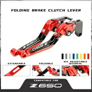 \Ȋg CNC ܂肽݃u[LNb`o[ KAWASAKI Z650 Z 650 17-21 ɓK Adjustable Extend CNC Folding Brake Clutch Levers Fit KAWASAKI Z650 Z 650 17-21