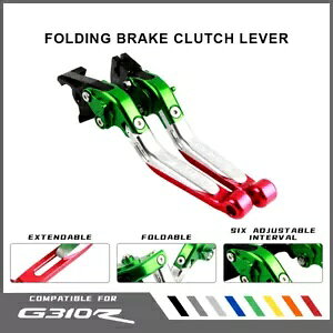\Ȋg CNC ܂肽݃u[LNb`o[ BMW G310R G310 R/GS 17-22 ɓK Adjustable Extend CNC Folding Brake Clutch Lever Fit BMW G310R G310 R/GS 17-22