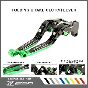 CNC ܂肽݃u[LNb`o[𒲐 KAWASAKI Z250 Z250SL Z 250 NINJA 250 ɓK܂B Adjust CNC Folding Brake Clutch Levers Fit KAWASAKI Z250 Z250SL Z 250 NINJA 250