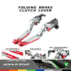 g CNC ܂肽݃u[LNb`o[tBbgXYL GSXR 750R GSXR750 11-18 Adjust Extend CNC Folding Brake Clutch Lever Fit SUZUKI GSXR 750R GSXR750 11-18