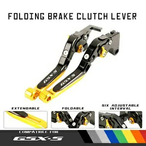 ߉\Ȋg܂肽݃u[LNb`o[XYL GSXR150 GSX-S125 17-18 ɓK Adjustable Extend Folding Brake Clutch Levers Fit SUZUKI GSXR150 GSX-S125 17-18