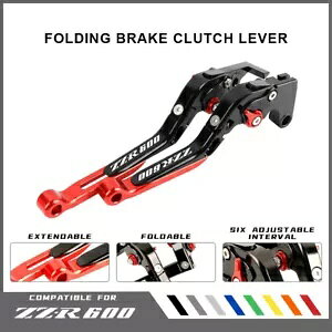 CNC ܂肽݃u[LNb`o[𒲐ƁAKAWASAKI NINJA ZZR600 ZZR 600 90-04 ɓK܂B Adjust CNC Folding Brake Clutch Levers Fit KAWASAKI NINJA ZZR600 ZZR 600 90-04