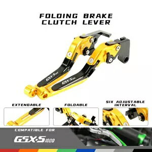 [^[ CNC ܂肽݃u[LNb`o[LbgXYL GSX-S 1000 GSXS1000 15-20 ɓK Motor CNC Folding Brake Clutch Levers Kit Fit SUZUKI GSX-S 1000 GSXS1000 15-20