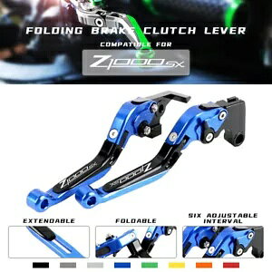 \Ȋg CNC ܂肽݃u[LNb`o[ KAWASAKI Z1000SX 17-21 ɓK Adjustable Extend CNC Folding Brake Clutch Levers Fit KAWASAKI Z1000SX 17-21