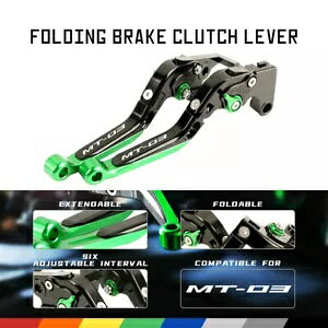 \Ȋg CNC ܂肽݃u[LNb`o[tBbg}n MT03 MT-03 15-22 Adjustable Extend CNC Folding Brake Clutch Lever Fit YAMAHA MT03 MT-03 15-22