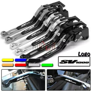 ܂肽݊g\ȃo[u[LNb`o[XYL SV1000/S 2003-2007 Folding Extendable Lever Brake Clutch Levers For Suzuki SV1000/S 2003-2007