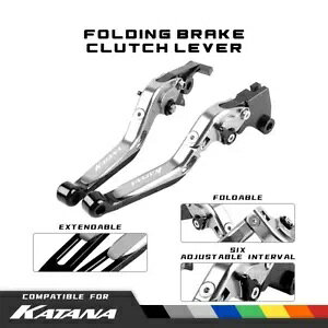 \Ȋg CNC ܂肽݃u[LNb`o[tBbgXYL 600/750 J^i 98-06 Adjustable Extend CNC Folding Brake Clutch Lever Fit SUZUKI 600/750 KATANA 98-06