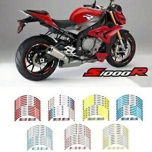 BMW S1000R fJ[XgCvXebJ[I[goCzC[y[XgXebJ[Lbg For BMW S1000R Rim Decal Stripes Sticker Motorcycle wheel paster Rim sticker kit