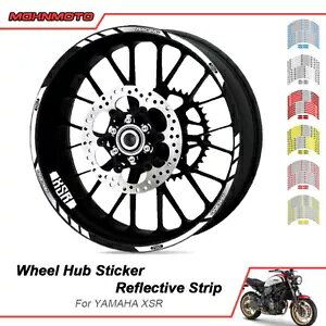 }n XSR900 2019 I[goC˃zC[fJ[XebJ[Xgbve[v For Yamaha XSR900 2019 Motorcycle Reflective Rim Wheel Decal Sticker Strip Tape