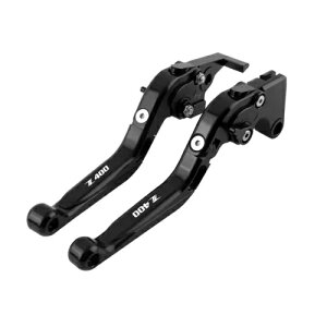 2019-2023 Kawasaki Z400 ER400 ܂肽݊g\ȃnhu[LNb`o[ BK For 2019-2023 Kawasaki Z400 ER400 Folding Extendable Hand Brake Clutch Lever BK