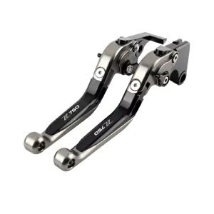 2007-2012 JTL Z750 ܂肽݊g\ȃtgnhu[LNb`o[ TI For 2007-2012 Kawasaki Z750 Folding Extendable Front Hand Brake Clutch Lever TI