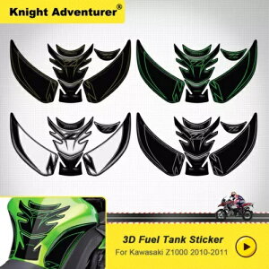 2010 JTL Z1000 R^Ntg & TChveN^[fJ[XebJ[pbh For 2010 Kawasaki Z1000 Fuel Tank Front & Side Protector Decal Sticker Pad