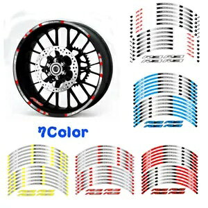 2022 ���}�n YZF R3 �I�[�g�o�C Accessorie �z�C�[���������˃f�J�[���X�e�b�J�[ For 2022 Yamaha YZF R3 Motorcycle Accessorie Wheel Rim Reflective Decal Sticker �y���s�A���i�z