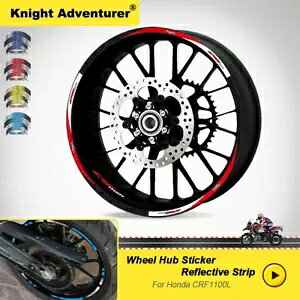 2020-2022 �z���_ CRF1100L �A�t���J�c�C���A�h�x���`���[�X�|�[�c�����z�C�[���f�J�[���X�e�b�J�[ For 2020-2022 Honda CRF1100L Africa Twin Adventure Sport Rim Wheel Decal Sticker �y���s�A���i�z