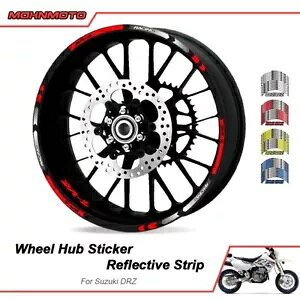 XgCvzC[fJ[e[vXebJ[XYL DRZ400SM DR-Z 400SM 2005-2023 RIM STRIPES WHEEL DECALS TAPE STICKERS FOR SUZUKI DRZ400SM DR-Z 400SM 2005-2023