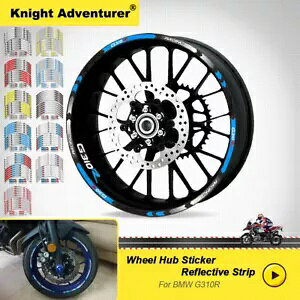 BMW G310R �N�[���z�C�[���X�e�b�J�[�I�[�g�o�C�����v���e�N�^�[ For BMW G310R Cool wheel stickers motorcycle rim protector �y���s�A���i�z