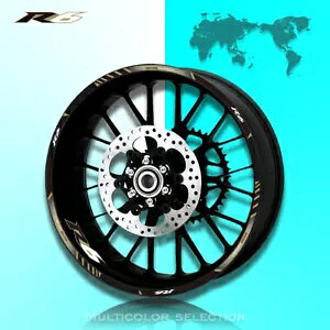 GbWAE^[XebJ[zC[fJ[XebJ[}n YZF R6 YZF 1000 Thick Edge Outer Rim Sticker Wheel Decals Sticker For YAMAHA YZF R6 YZF 1000