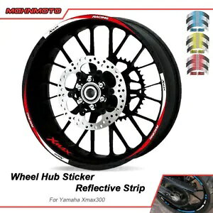 2023 }n X-MAX XMAX 300 I[goCANZT[zC[fJ[XebJ[ #3 For 2023 Yamaha X-MAX XMAX 300 Motorcycle Accessories Rim Wheel Decal Sticker #3