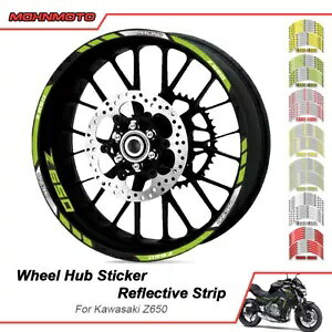 2018 JTL Z650 I[goCANZT[zC[˃fJ[XebJ[ For 2018 Kawasaki Z650 Motorcycle Accessories Wheel Rim Reflective Decal Sticker