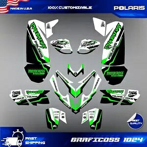 |X vf^[ 500 OtBbN fJ[ XebJ[ tLbg ATV bv Nbh predator500 polaris predator 500 graphics decals stickers full kit atv wrap quad predator500
