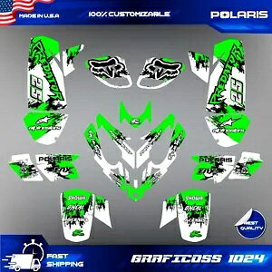 |X vf^[ 500 OtBbNX t fJ[ XebJ[ Lbg ATV Polaris Predator 500 graphics full decals stickers kit atv