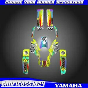 �t���O���t�B�b�N�X�f�J�[���X�e�b�J�[ATV�L�b�g���}�n�E�H���A�[350����21�~�� Full Graphics Decals Stickers Atv Kit Yamaha Warrior 350 Thickness 21 Mil �y���s�A���i�z