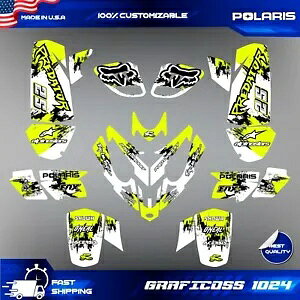 |X vf^[ 500 OtBbN fJ[ XebJ[ tLbg ATV bv Nbh predator500 polaris predator 500 graphics decals stickers full kit atv wrap quad predator500