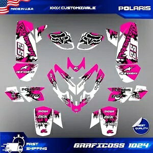 |X vf^[ 500 OtBbN fJ[ XebJ[ tLbg ATV bv Nbh predator500 polaris predator 500 graphics decals stickers full kit atv wrap quad predator500