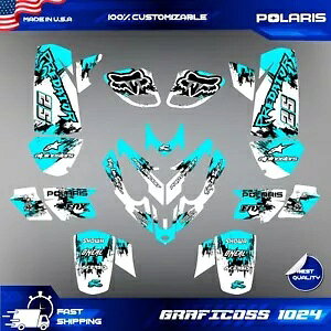 |X vf^[ 500 OtBbNX t fJ[ XebJ[ Lbg ATV Polaris Predator 500 graphics full decals stickers kit atv