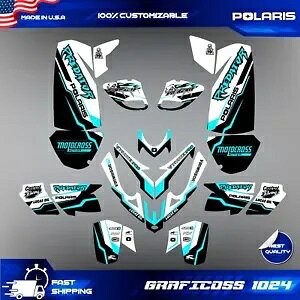 |X vf^[ 500 OtBbNX t fJ[ XebJ[ Lbg ATV pOtBbN Lbg Graphic kit for Polaris Predator 500 graphics full decals stickers kit atv