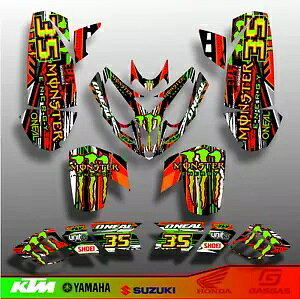 |X vf^[ 500 OtBbNX t fJ[ XebJ[ Lbg ATV Polaris Predator 500 graphics full decals stickers kit atv