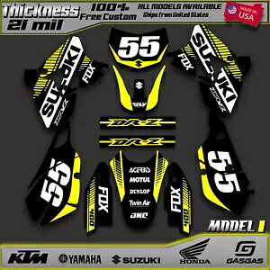 �O���t�B�b�N �f�J�[�� �L�b�g �X�Y�L DRZ400SM (�S�N��) DRZ 400 SM SE 21�p Graphics Decal Kit For Suzuki DRZ400SM (All Years) DRZ 400 SM S E 21 �y���s�A���i�z