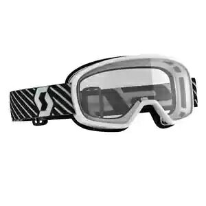 SCOTT BUZZ [X LbY S[O zCg NAY 272838-0002043 gNX Gf[ SCOTT BUZZ Youth Kids Goggles White Clear Lens 272838-0002043 Motocross Enduro