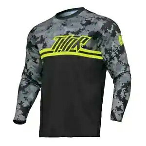 THOR 2024 ZN^[ gNX MX W[W DIGI ubN/J 2910-7568 TCY L THOR 2024 SECTOR Motocross MX JERSEY DIGI Black/Camo 2910-7568 Size Large