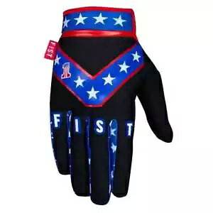tBXg gNX MX MTB BMX O[u Evel Knievel ubN TCY [X S Fist Motocross MX MTB BMX Gloves Evel Knievel Black Size Youth Small