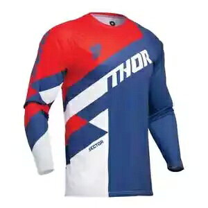 THOR 2024 SECTOR gNX MX W[W `FbJ[ lCr[/bh 2910-7603 TCY S THOR 2024 SECTOR Motocross MX JERSEY CHECKER Navy/Red 2910-7603 Size Small