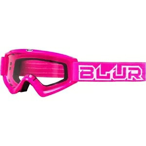Blur Optics B-Zero sN NAYt S[O MX gNX BL6030114 Blur Optics B-Zero Pink with Clear Lens Goggles MX Motocross BL6030114