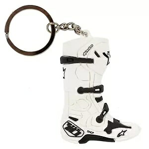 Alpinestars New Tech 10 u[c L[ tHu L[O L[^O zCg AS3094000002000 Alpinestars New Tech 10 Boot Key Fob Keyring Keytag White AS3094000002000