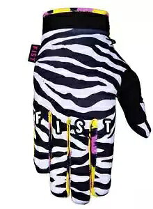 tBXg gNX MX MTB BMX O[u [u FS00345L TCY L Fist Motocross MX MTB BMX Gloves Zebra FS00345L Size Large
