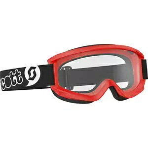 SCOTT AGENT [X LbY S[O bh NAY 272839-0004043 gNX Gf[ SCOTT AGENT Youth Kids Goggles Red Clear Lens 272839-0004043 Motocross Enduro
