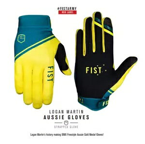  gNX MX MTB BMX O[u [K }[eB AUS S[h IsbN [X XS Fist Motocross MX MTB BMX Glove Logan Martin Aus Gold Tokyo Olympics Youth XS