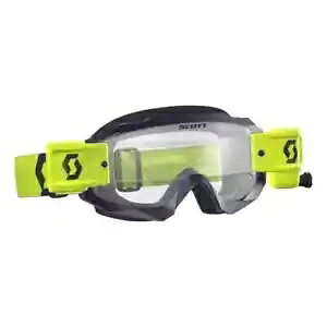 SCOTT nbX X MX gNX WFS S[O CG[/u[ NAY 268184-1300113 SCOTT Hustle X MX Motocross WFS Goggles Yellow/Blue Clear Lens 268184-1300113