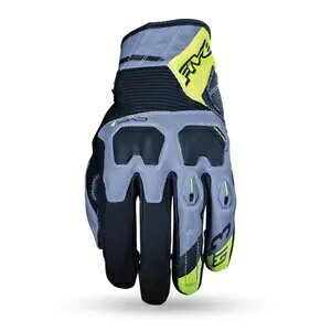 FIVE GT-3 WR O[/t oCN O[u h TCY S GFGT31053 FIVE GT-3 WR Grey/Fluro Motorcycle Gloves Waterproof Size Small GFGT31053