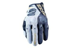 FIVE E2 Gf[ ubN/O[/S[h I[goC O[u GFEND2287 TCY 2X-Large FIVE E2 Enduro Black/Grey/Gold Motorcycle Gloves GFEND2287 Size 2X-Large