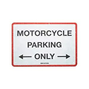 IbNXtH[h ^ K[W }PCu TC 30x20cm OX380 "oCNԏ̂" Oxford Metal Garage Mancave Sign 30x20cm OX380 "MOTORCYCLE PARKING ONLY"