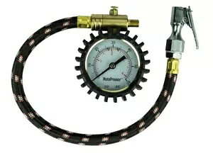 MotoPressor AiO CC ^C Q[W I[goC MX Ahx`[ HL4416 MotoPressor Analog Inline Tyre Gauge Motorcycle MX Adventure HL4416